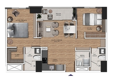 Apartamento en Alcalá, Envigado